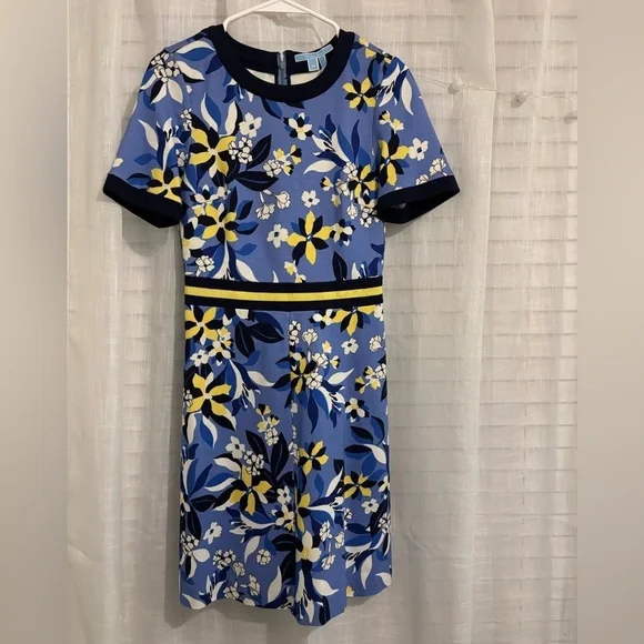 Draper James Persley Ponte Dress – Lavender Bellamy Floral - Picture 2 of 5